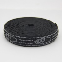 25mm 100% Polyester Anti-Slip R Jacquard Woven Elastic Band/ Webbing