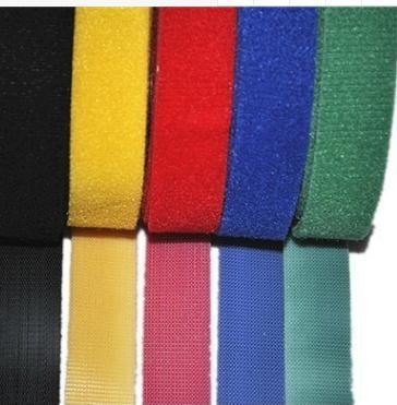Custom Colors Various 100% Nylon White and Black Hook and Loop Velcro Tape with High Quality From Good Supplier